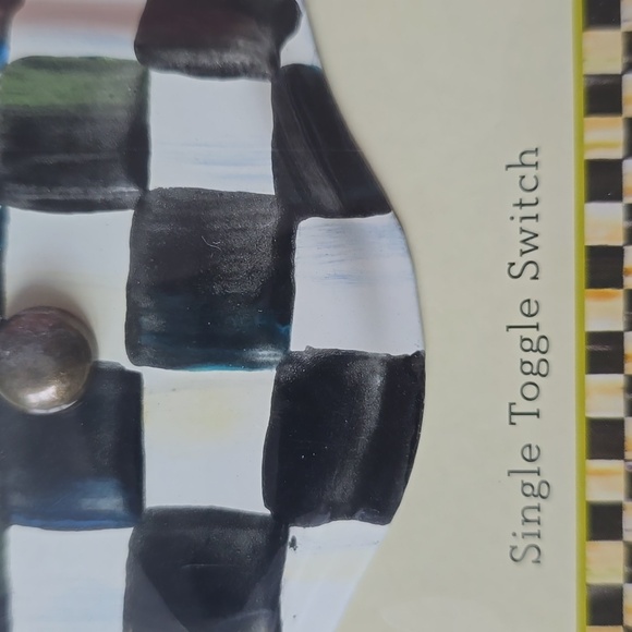 ❤️BUY 2 GET 1 FREE MacKenzie-Childs Courtly Check Enamel Switch Plate - Picture 14 of 14